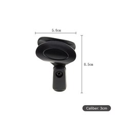 마이크 홀더 범용 클립 스탠드 회전식 조절 휴대용 스테이지 사용, 01 A, a