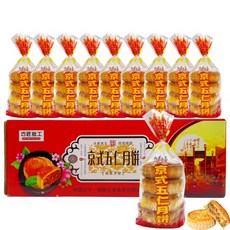 중국월병 경식오인월병 북경오인 추석간식 케이크과자, 400g, 10개