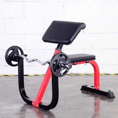 프리쳐컬 머신 바벨 운동 벤치 팔꿈치 받침대 암컬 랙, 바벨 암컬벤치