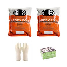 아덱스 FG4 고탄성 방수 줄눈 시멘트 시공세트, 그레이, 2개