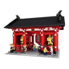 森寶積木 傳統日式建築玩具 益智拼裝模型 精緻擺飾, 彩色, 1套