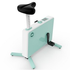실내자전거 미니 접이식 가정용 유산소 사이클 가정용 실내 접이식 자전거, 화이트 & 그린, 913B