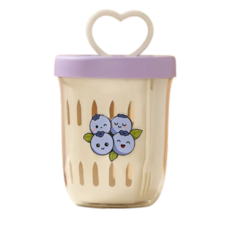 귀여운 후르츠팟 과일 도시락통 샐러드통 과일컵 용기, 1세트, 블루베리