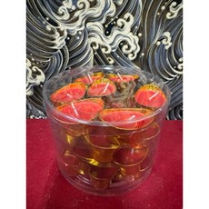 京綸 天然酥油蠟燭 純天然無煙無毒 元寶蓮花酥油燈 供佛拜神蠟燭, 1個, 元寶(28顆), Unscented
