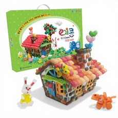 숲속 동물집 만들기 플레이콘 미술키트, 2개, DIY