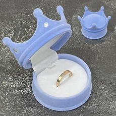 왕관 돌반지케이스 5종 스웨이드 보관함