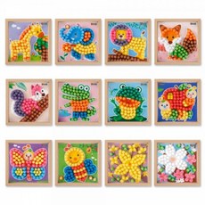 (PL) 미니플레이콘 액자만들기-모자이크5인용, 풍차