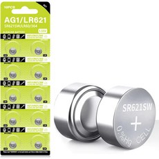 TXY 10PCS LR621 AG1 SR621SW 364 LR60 164 1.5V 알칼리성 시계 배터리 버튼 셀