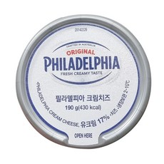 필라델피아 냉장 크림치즈 190g, 1개