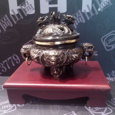 毅達佛具 單售淨爐 銅製脫蠟淨香爐 (不含木座), 1個