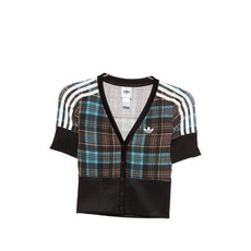 아디다스 stripes check shirt