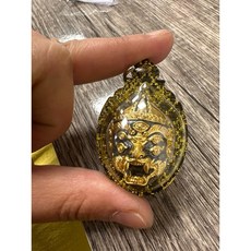 阿贊蘇賓 五眼四耳 佛牌, 1個, 黑金色, 黑金色