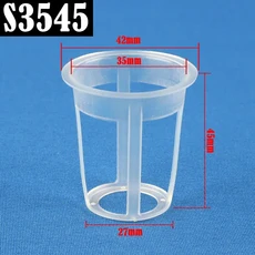 보육 냄비 50pcs 슬롯 메쉬 토양없는 문화 야채 그물 컵 정원 식물 성장 수경 시스템