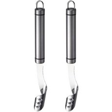 과일 씨 제거기 2PCS 코어 피터 세트 사과 배 칠리 씨앗 제거 도구용 스테인리스 스틸 다용도 주방