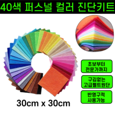 쿨웜핏 3초 자가진단 퍼스널컬러 진단키트, 40색, 1개