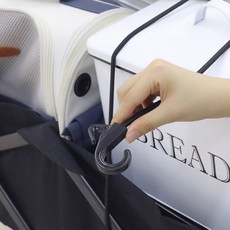 리빙러빙 탄성로프 카트 고정끈 캠핑 오토바이 웨건 짐끈 후크 자전거줄 스트레치코드 1M, 후크탄성로프1p, 후크탄성로프1p