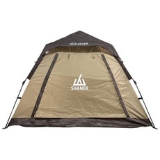 SHANER All The View速開帳篷，速開設計，寬敞舒適，全景視野，露營首選, 摩卡棕, 200*200(2-3人)