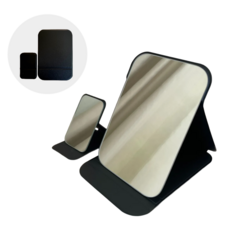 에브리스텝 휴대용 탁상 거울 세트, 블랙