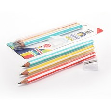 올드림 문화 더존 키즈 점보 삼각연필 3개입 2B, 단품, 상세페이지 참조