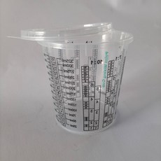 比例調漆杯（含蓋）可重覆使用 精準調色 環保耐用 藝術創作好幫手, 325ml