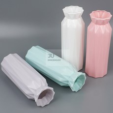 고모네샵 플라스틱 화병 플라스틱꽃병, 화이트, 화이트