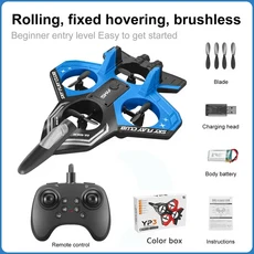 RC헬기 비행기 전투기 드론 무선 조정 카 자동차 오프로드 드리프트 포크레인 YP3 실내외 폼 제트 글라이더, 02 YP3-Blue-Box