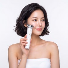 펄케어 뷰티디바이스 고주파 얼굴 마사지기 피부관리기 뉴소닉 갈바닉, 화이트, PGD01