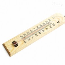 나무온도계 아날로그온도계 목욕탕온도계