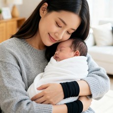 닥터코어런 베이비랩 출산손목보호대 1쌍, 1세트, 블랙