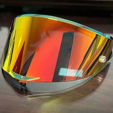 헬멧 오토바이 바이크 전체 얼굴 모토 크로스 빅 스포일러, L, 38)add redgold visor