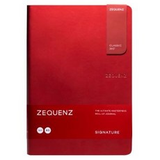 지퀀스 타임밸류 클래식 360 A5 베리언트 사이즈 노트 모눈종이 L 200매입, 레드, 1개