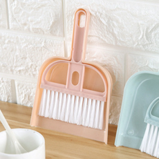 학생 미니빗자루세트 책상 빗자루 쓰레받기 방빗자루, 빗자루세트(블루), 1개