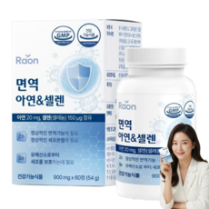 아연 셀레늄 영양제 무기셀레늄 항산화 면역력 유해산소제거, 1개, 60정