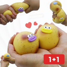 감자말랑이 손장난감 정서불안 푸쉬 캐릭터 어린이 학생, 1개, 상세페이지 참조