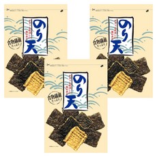 Maruka Food Expenses Rich Series 식이섬유가 듬뿍 들어간 김 튀김 스낵, 140g, 3개