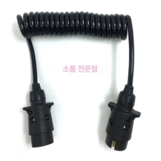 7핀 12V 알루미늄 스프링 교체 부품 어댑터 트레일러 케이블 유럽형 플러그에서 유럽형 플러그로 변환 B, 유럽형 플러그 2m