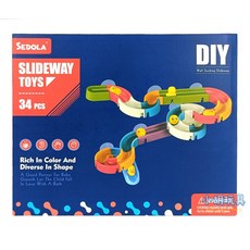 小胡玩具 寶寶浴室滾球軌道積木 (34PCS) 小鴨滑道戲水轉轉樂 洗澡玩具 兒童玩具【小胡玩具(電子發票)】, 1個