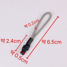 지퍼끈 지퍼헤어밴드 헤드 교체 가방부자재 수리 키트 꼬리 지퍼클립 의류 밴드 액세서리, 1개, 3. zr-1012 그레이카키 열수축관