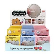 순덕이 원형 양면테이프 18개(박스) 투명 젤리 다용도 강력 스티커, 1세트