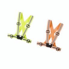 Oce 형광띠 안전벨트 야간 라이딩 야광 반사 X 조끼 주황 라이더 배달 조끼 야간 안전 작업복 형광 안전복 청소복