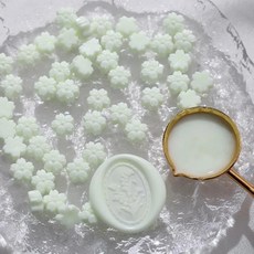 개가방 꽃 모양 씰링 왁스 비즈 카드 봉투 결혼식 초대장 선물 포장 장식에 적합, 1개, 1. A12