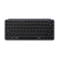 Keychron B1 Pro 超薄無線鍵盤 支援2.4GHz、藍牙、有線模式 Mac/Windows 雙系統, 深空灰/注音版本