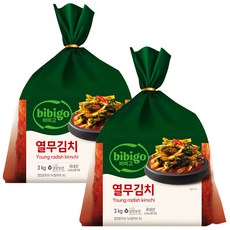 (직택배) 비비고 열무김치, 3kg, 2개