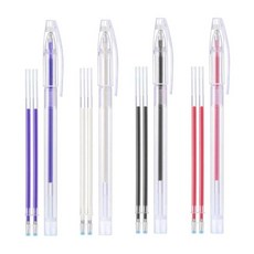 YSSHOP 1 세트 열 펜 3/5/13 열 지울 수있는 패브릭 리필 바느질 퀼팅 및 Dressmaking (4 색) 마킹, 15cm, 플라스틱, 4 색 3Pcs