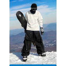 커플 스키복 남녀공용 방수 보온 두꺼운 스키 바지 스노우보드복