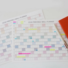 루체트리 달력 2026년 A4 연간 계획표 포스터 스케줄 업무, 연력