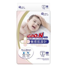 大王 GOO.N PLUS 敏感肌 黏貼型 S/50片, 1個
