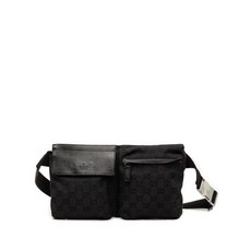 구찌 중고 2000-2015 GG 캔버스 더블 포켓 벨트 백