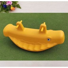 유치원 더블 시소 장난감 어린이 야외 실내 원목 플라스틱 2인용 실내시소 놀이터시소, 1개, 28.옐로우 두꺼운