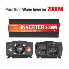 RDDSPON-순수 사인파 자동차 인버터 1600W 2000W 전원 태양광 그리드 DC 12V 24V AC 220V 50Hz 60Hz 전압 변환기, [02] 2000W Universal, [01] 24V용, [01] 220V용